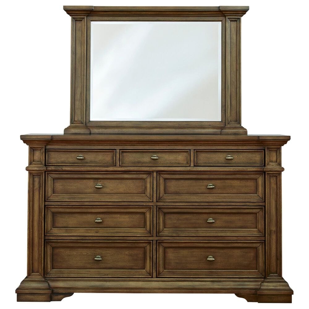 Millenium Frantanna 5 Piece King Panel Storage Bedroom Set in Brown, , large