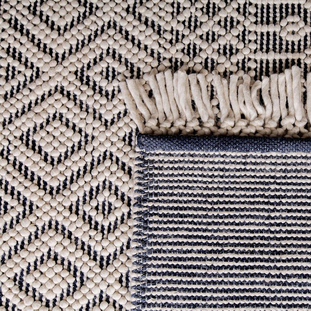 Safavieh Natura NAT852N 10&#39; x 14&#39; Ivory and Navy Area Rug, , large
