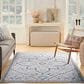 Nourison Machine Washable Series 1 9"2" x 12" Ivory Blue Area Rug, , large