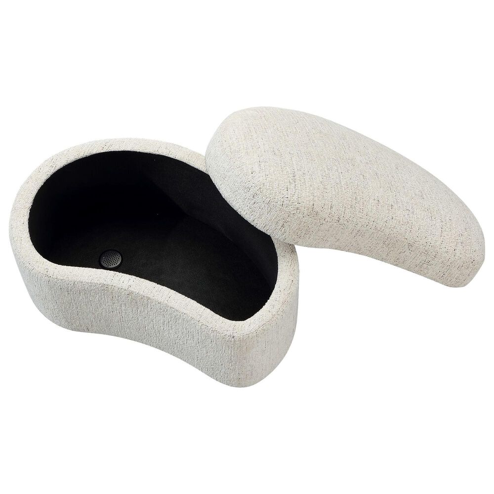 Urban Home Anansi Afra Upholstered Storage Ottoman in Chinchilla, , large