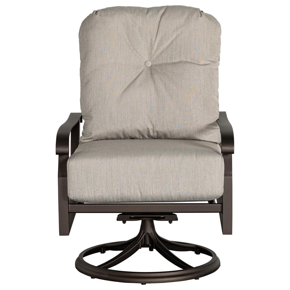 Woodard Cortland Cushion Swivel Rocking Lounge Chair in Memo Hemp, , large