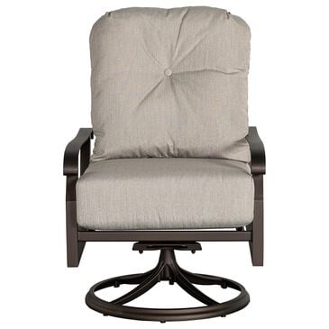 Woodard Cortland Cushion Swivel Rocking Lounge Chair in Memo Hemp, , large