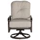 Woodard Cortland Cushion Swivel Rocking Lounge Chair in Memo Hemp, , large
