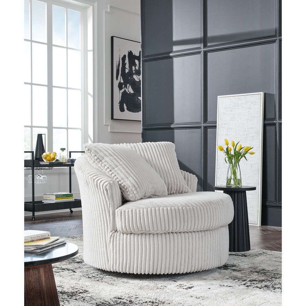 Ashley Gramwell Swivel Chair in Alloy, , large