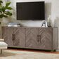 Wycliff Bay Palisades 80" 4-Door Console in Brushed Gray, , large