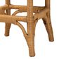 Baxton Studio Muy Scallop Rattan Bar Stool in Honey, , large
