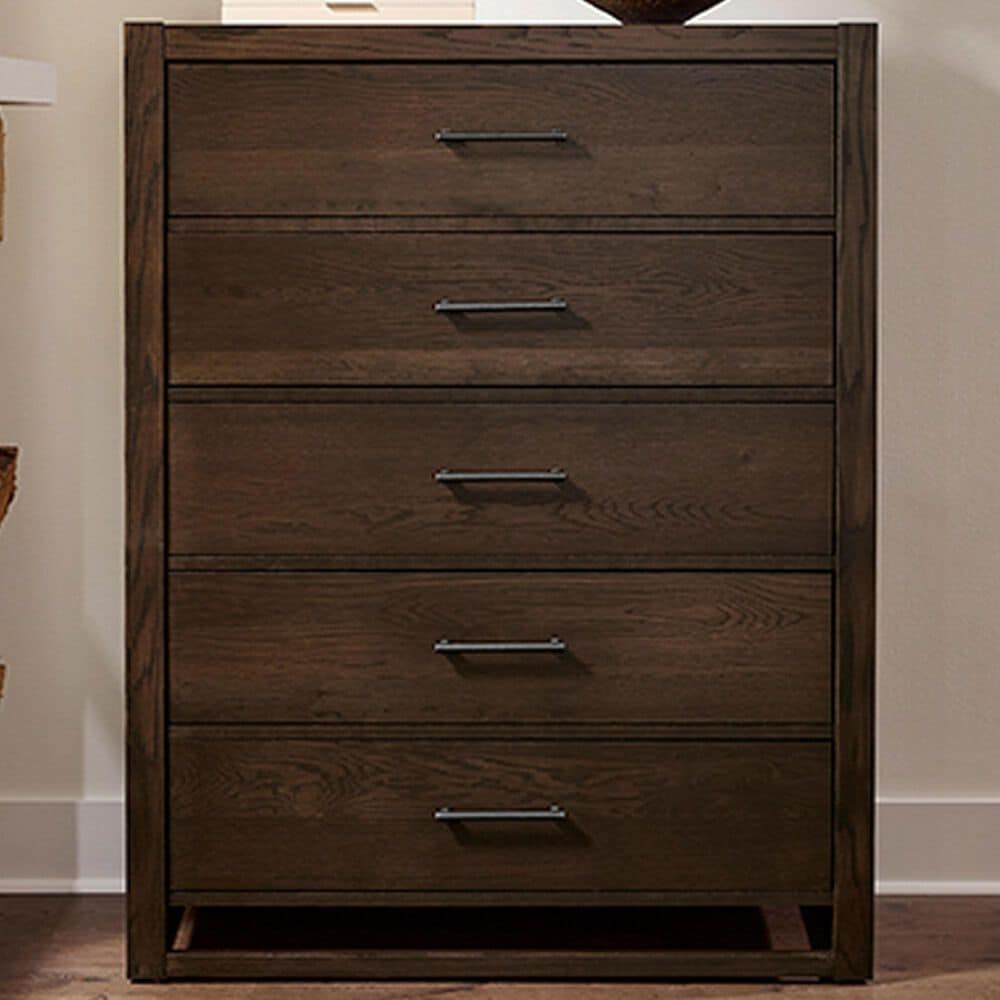 Viceray Collections Lodge and Loft 5-Drawer Chest in Dark Oak, , large