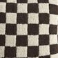 Sunday Citizen Checkerboard 20" Square Throw Pillow in Mocha and Sahara Tan, , large
