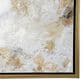 Maple and Jade 40" x 40" Square Floral Wall Art with Gold Frame in White, Gray, Brown, Bronze and Black, , large