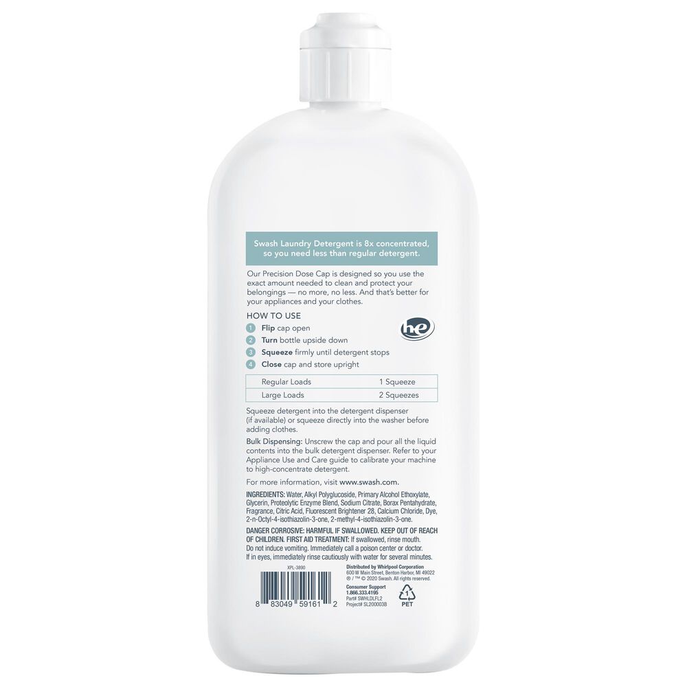 Whirlpool Swash Pure Linen Laundry Detergent in White, , large