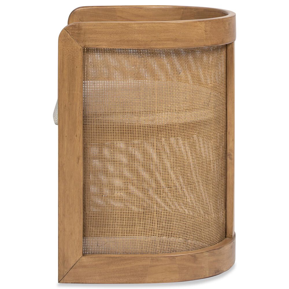 Jennifer Taylor Home Lilith Arm Chair with White Pepper Cushion in Natural, , large