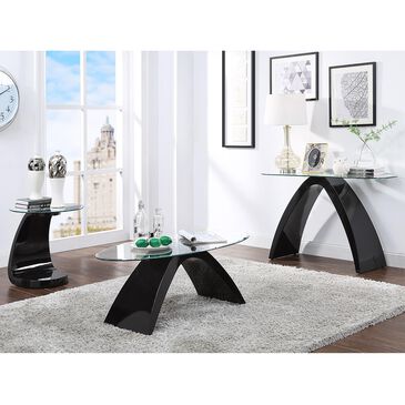 Furniture of America Bond 3-Piece Coffee Table Set in Black, , large