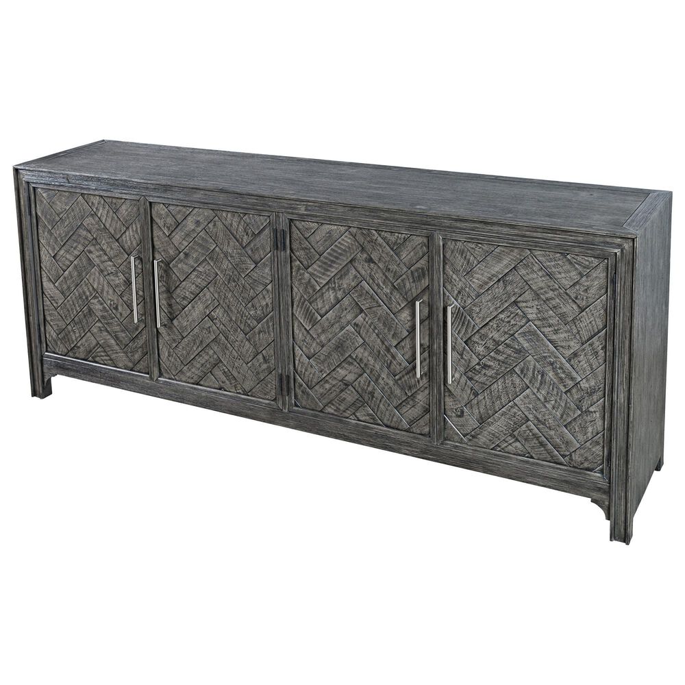 Waltham Gramercy 4 Door Accent Cabinet in Platinum, , large