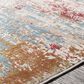 Surya Solar 5" x 7"6" Orange, Saffron, Red, Sky Blue, White, Gray and Charcoal Area Rug, , large