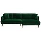 Joybird Lewis 2-Piece Right Facing Sectional in Royale Evergreen Velvet, , large