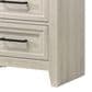 Hearth and Haven 2-Drawer Nightstand with Geometric Design in Off-White, , large