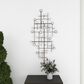 Maple and Jade 20" x 42" Glam Abstract Wall Decor in Matte Taupe and Silver, , large