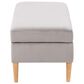 CorLiving Perry Storage Ottoman in Light Grey Velvet, , large