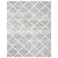 Safavieh Martha Stewart Lucia Shag MSR0720A 9" x 12" White and Light Grey Area Rug, , large
