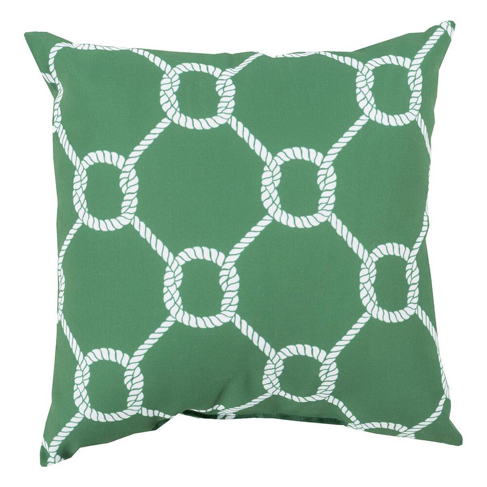 Surya Rain 26" x 26" Pillow in Emerald, Kelly Green and Ivory, , large