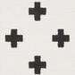 Surya Moroccan Shag MCS-2306 7"10" x 10"3" Black and White Area Rug, , large