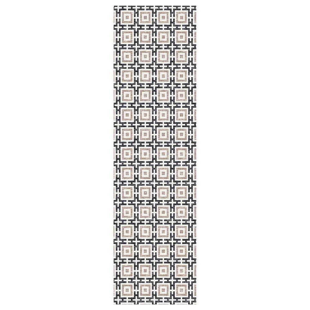 Dalyn Rug Company Marlo 2"3" x 12" Black Indoor/Outdoor Runner, , large