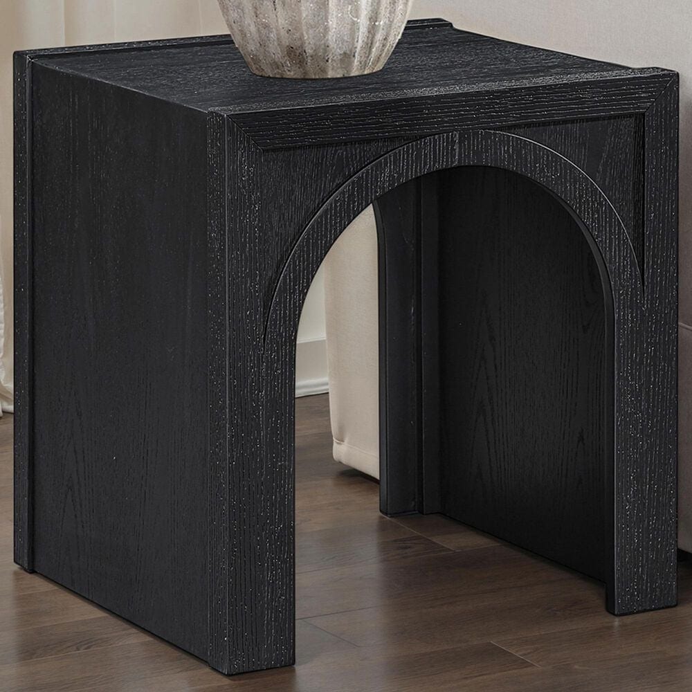 Crystal City Fitzgerald End Table in Rich Black, , large