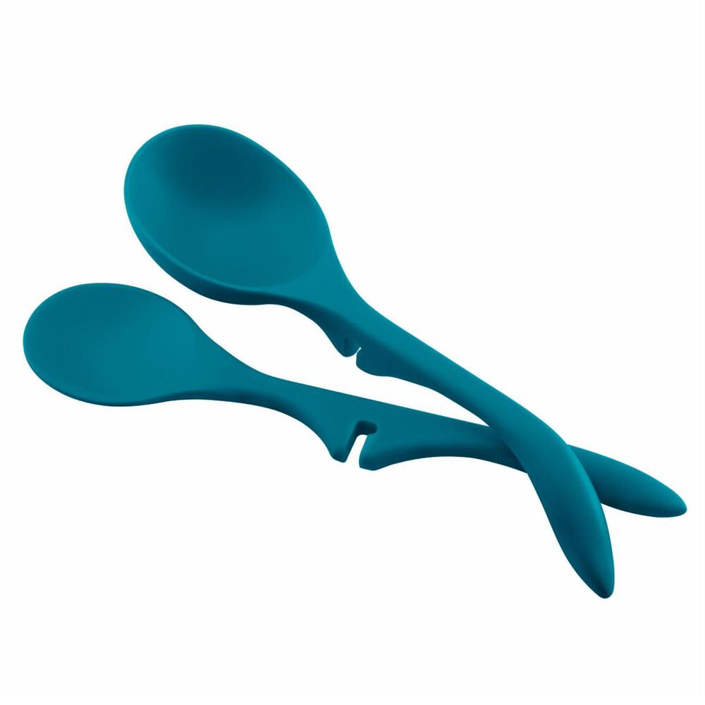 Rachael Ray 2 Piece Lazy Spoon and Ladle Set in Marine Blue, , large