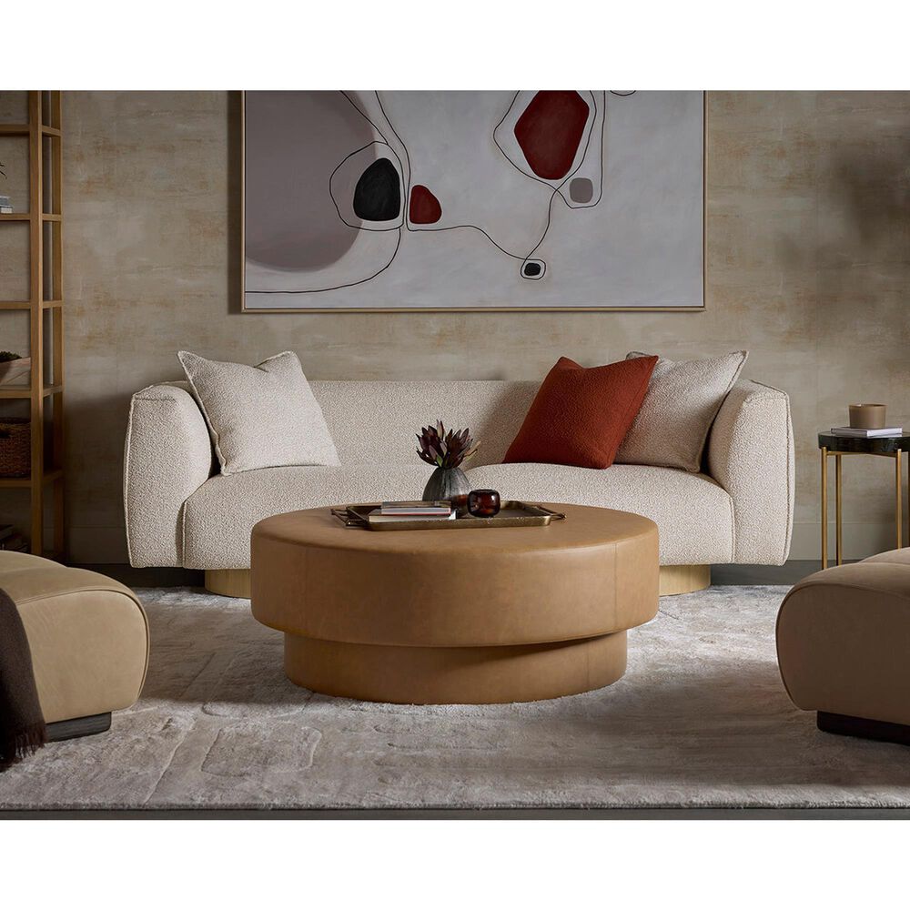 37B Arlo Ottoman in Milliken Cognac, , large