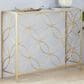 Maple and Jade 32" Console Table with Glass Top in Gold, , large