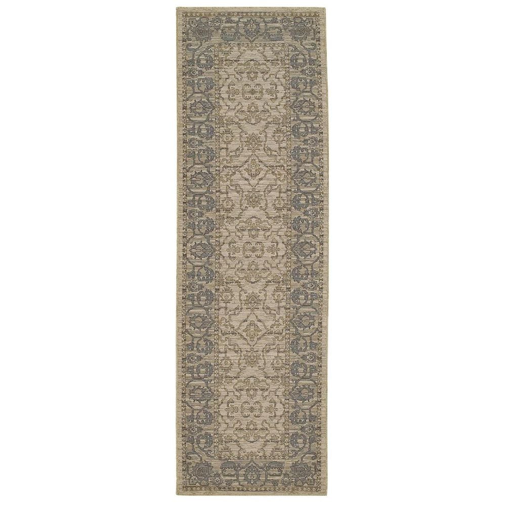 Oriental Weavers Vintage 4928U 2'7" x 9'4" Beige Runner, , large