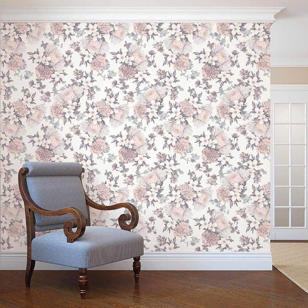 Tempaper Botanical Blossom Peel and Stick Wallpaper, , large