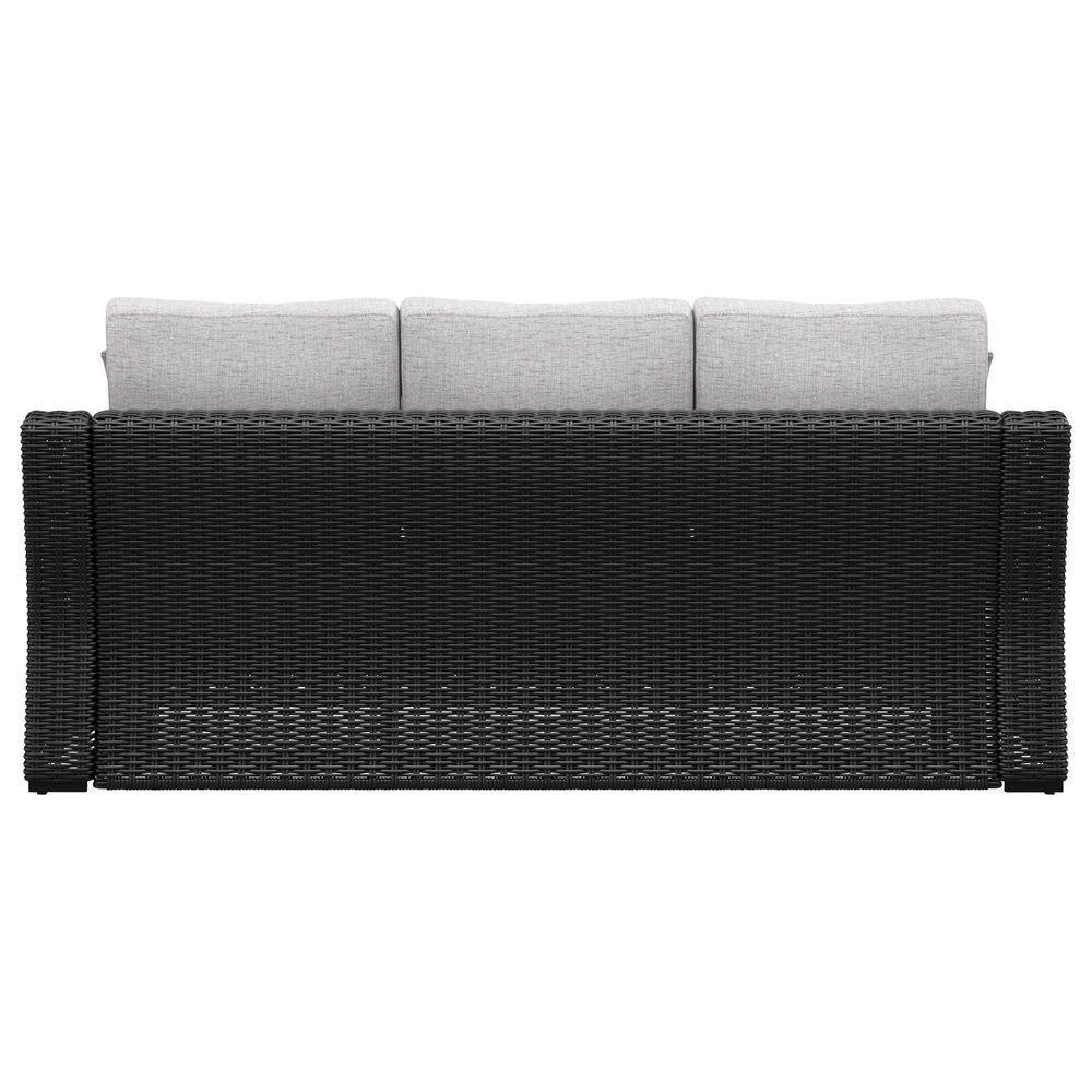 Ashley Beachcroft Sofa with Light Gray Cushion in Black, , large