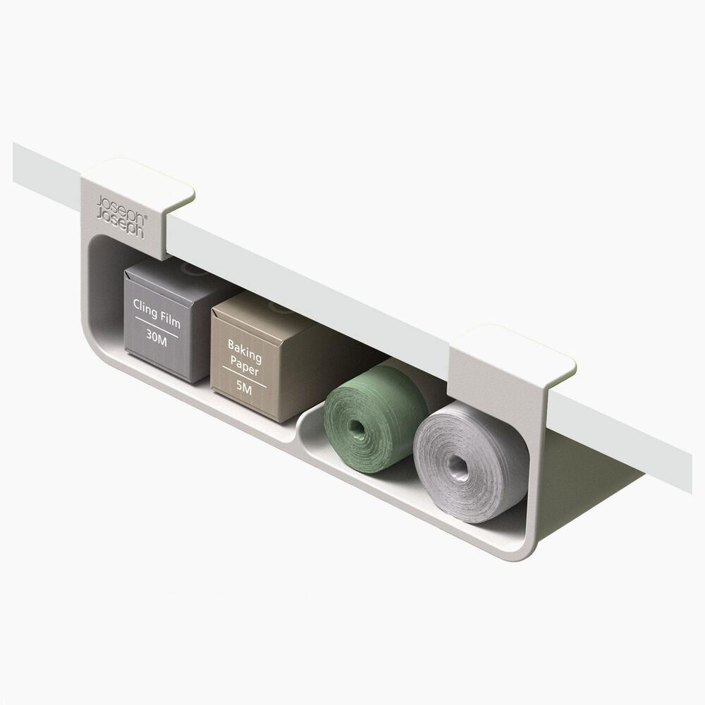 Joseph Joseph CupboardStore Film, Foil and Bag Organizer in Stone, , large