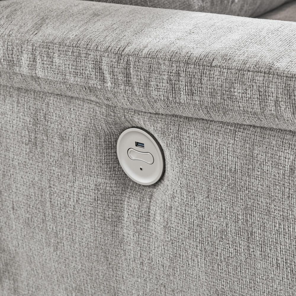 Ashley Barnsana Power Reclining Sofa in Ash, , large