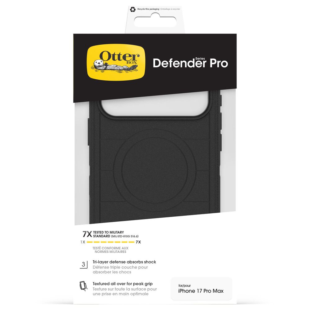 OtterBox Defender Pro MagSafe Case with Camera Control for Apple iPhone 17 Pro Max in Black, , large