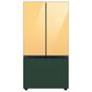 Samsung Bespoke 3-Door French Door Refrigerator Top Panel in Sunrise Yellow Glass, , large