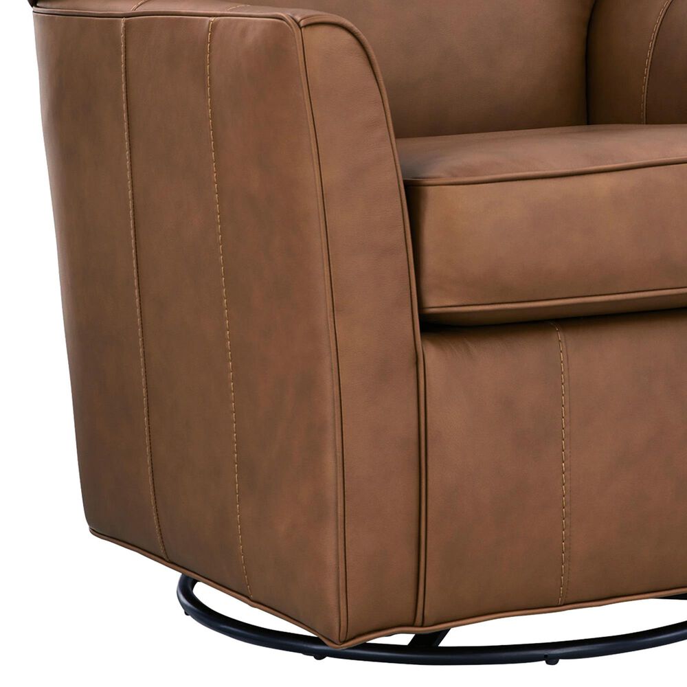 Ashley Braydunn Swivel Glider Accent Chair in Caramel, , large