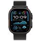 Apple Watch Ultra 2 GPS + Cellular 49mm Black Titanium Case with Black Titanium Milanese Loop - S, , large