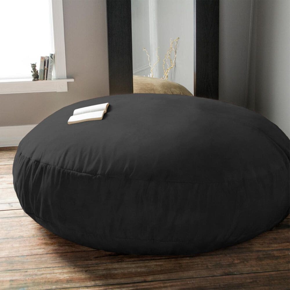 Jaxx 6&#39; Cocoon Large Bean Bag Chair in Black, , large