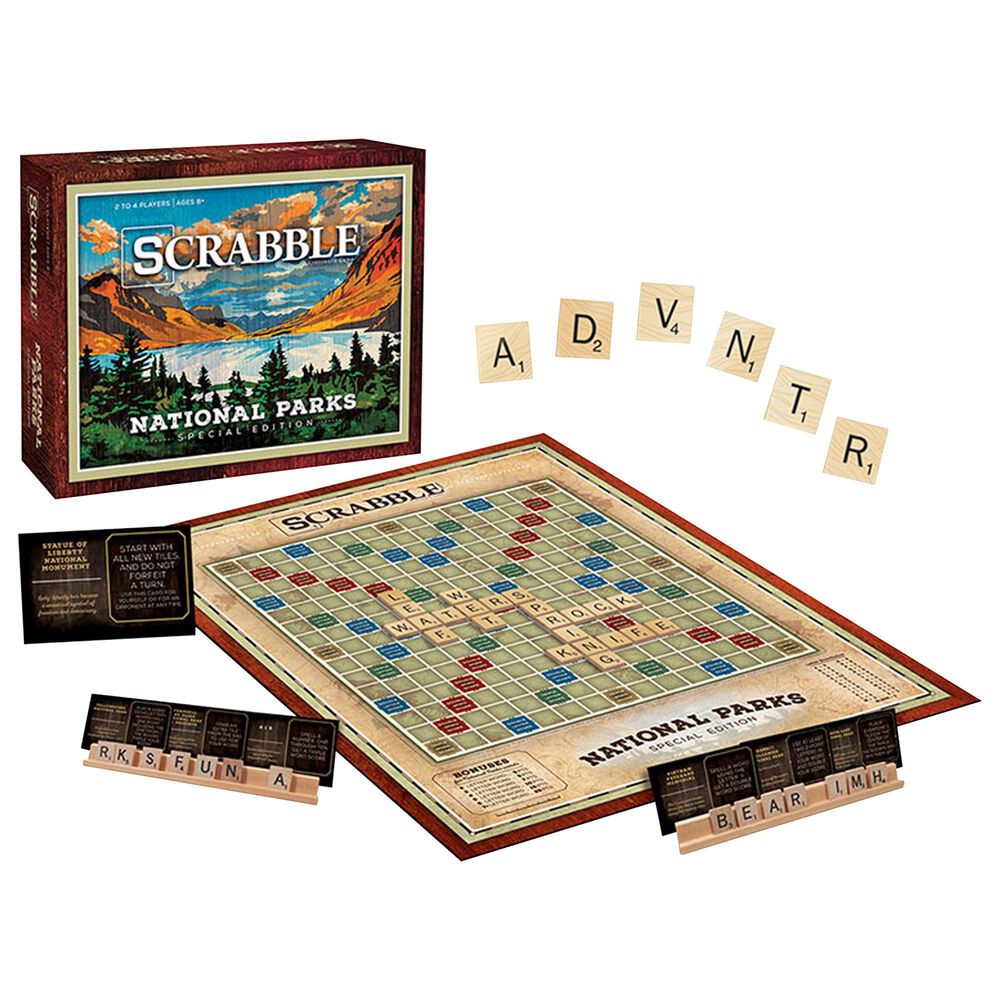 USAopoly Scrabble National Parks Board Game, , large