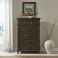 Belle Furnishings Paradise Valley 5-Piece King Bedroom Set in Saddle Brown, , large