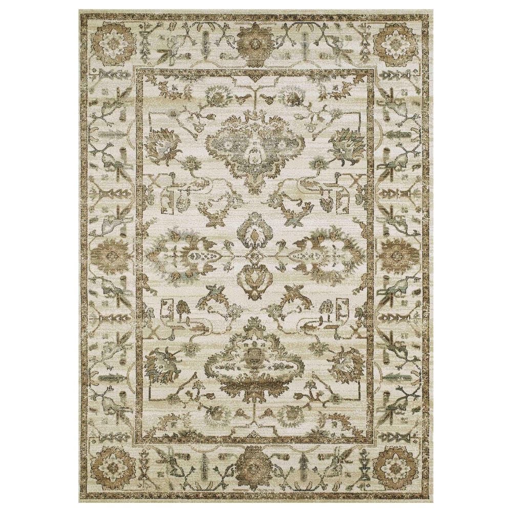Radici USA Colloseo 3562 7"10" x 10"6" Bone Area Rug, , large