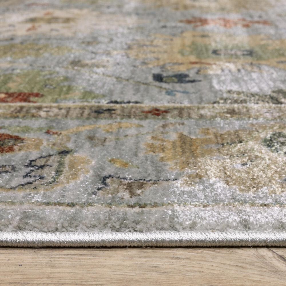 Oriental Weavers Eliana ELI03 Blue and Multicolor 3&#39;3&quot; x 5&#39; Area Rug, , large