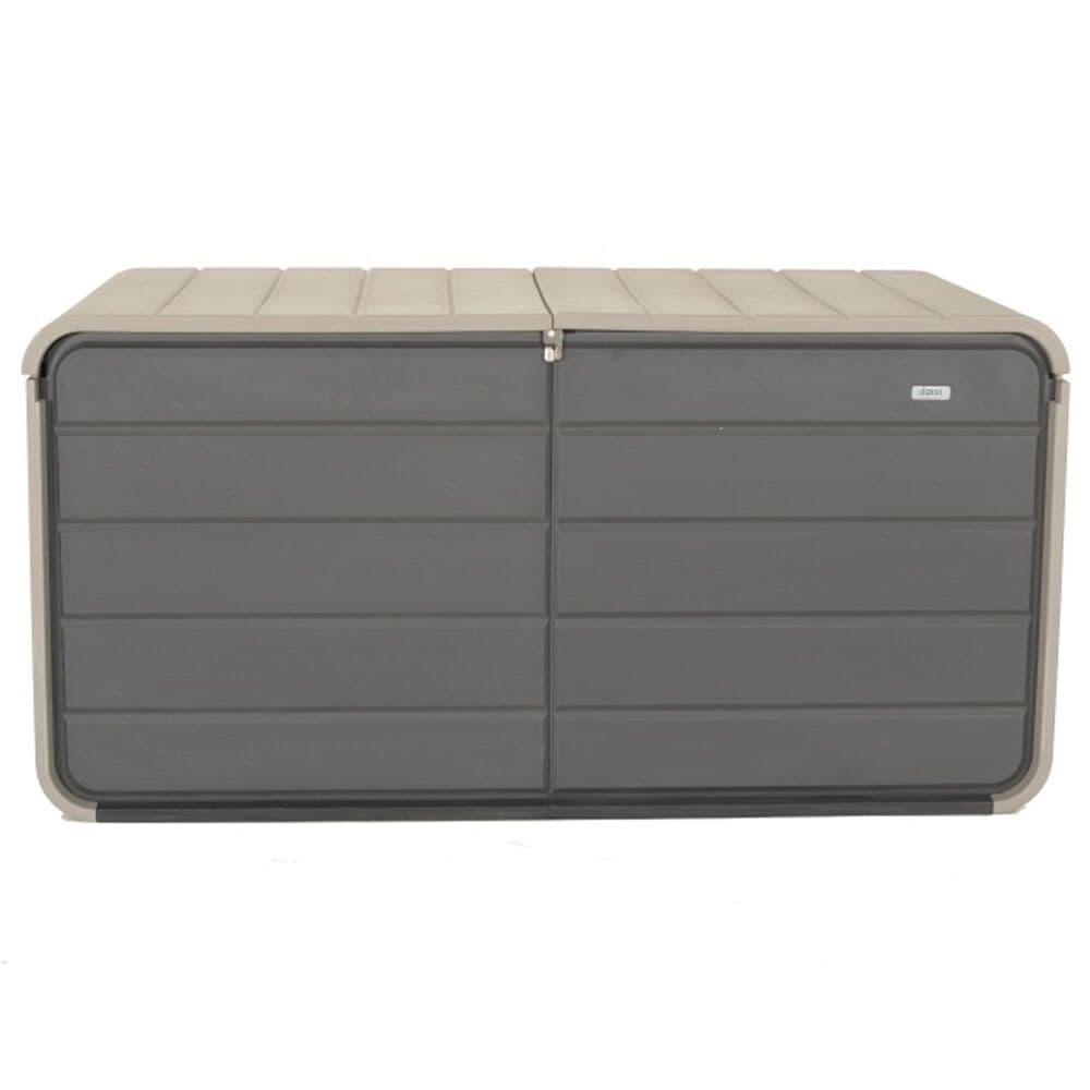 HOMLUX 200-Gallon Outdoor Storage Deck Box in Gray, , large