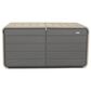 HOMLUX 200-Gallon Outdoor Storage Deck Box in Gray, , large