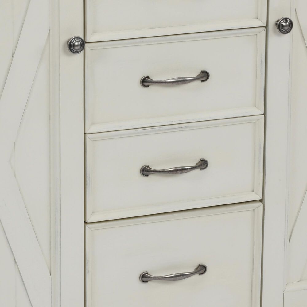 Homestyles Seaside Lodge Kitchen Cart in White, , large