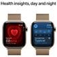 Apple Watch Series 10 GPS + Cellular 42mm Gold Titanium Case with Gold Milanese Loop, , large
