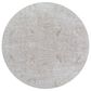 Surya Masterpiece Light Gray, Medium Gray, Cream and Tan 6"7" Round Area Rug, , large