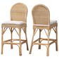 Baxton Studio Bilu Bar Stool in Light Honey (Set of 2), , large